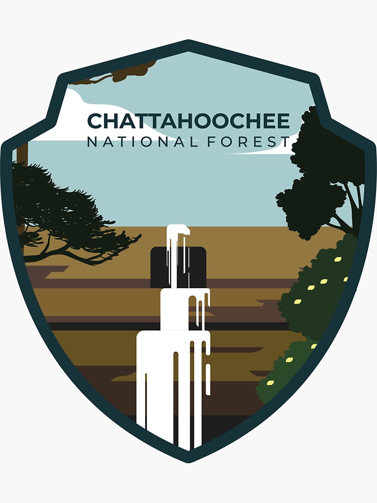 "Chattahoochee National Forest" Sticker for Sale by parkland Redbubble
