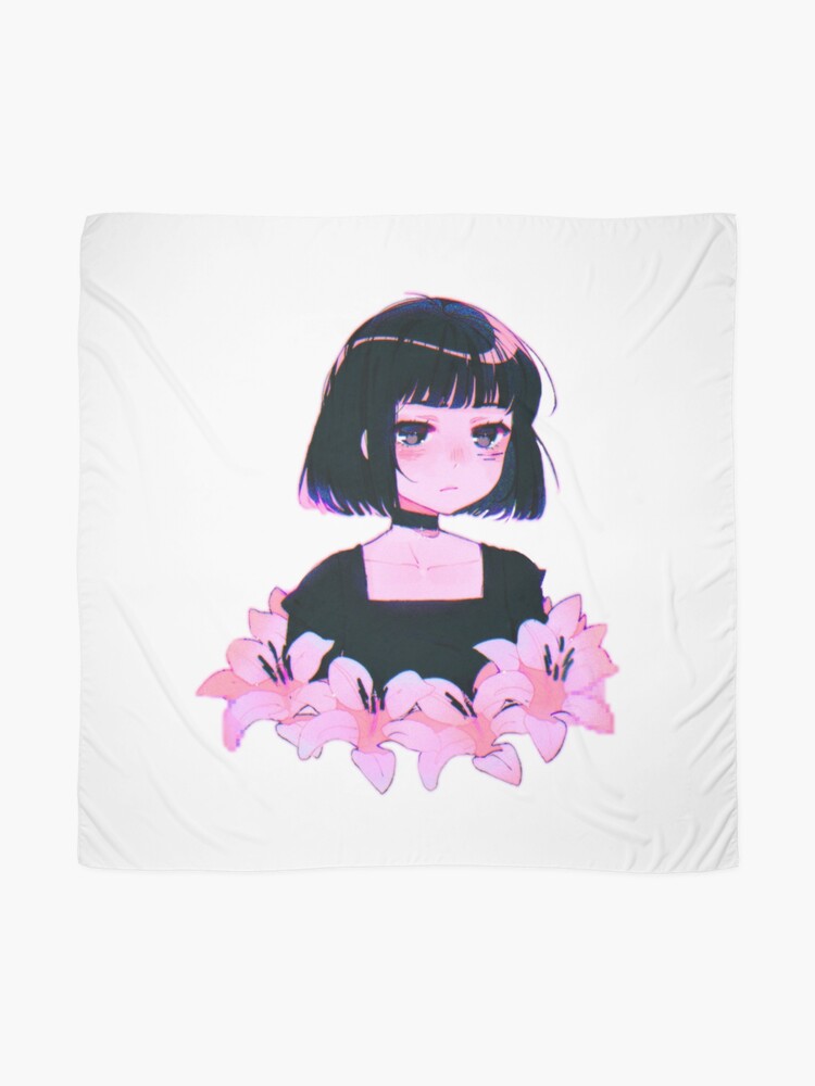 Aesthetic Anime Girl Pfp ,SAD JAPANESE ANIME AESTHETIC Scarf for