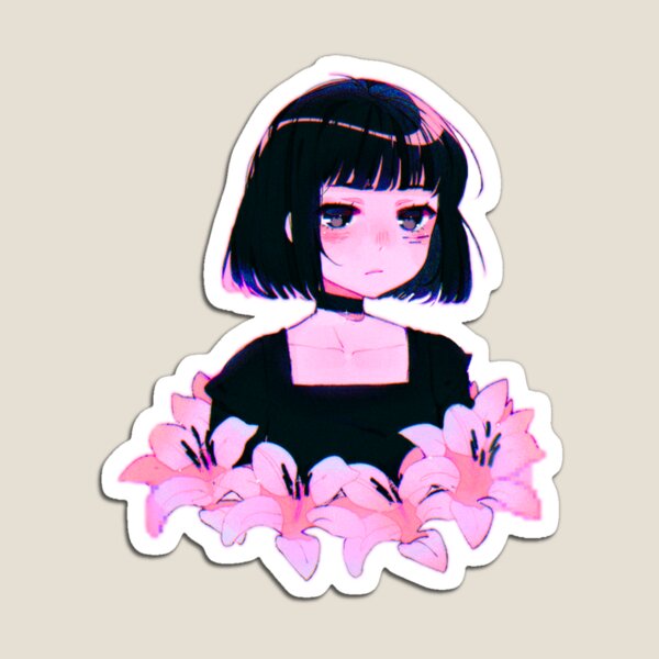 Anime Girl Sad Magnet for Sale by InsecurePuppet