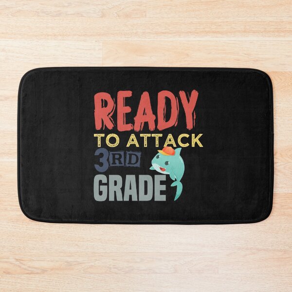 Item preview, Ready To Attack 3rd Grade Back To School Shark Shirts for Kids  designed and sold by Yobeli.