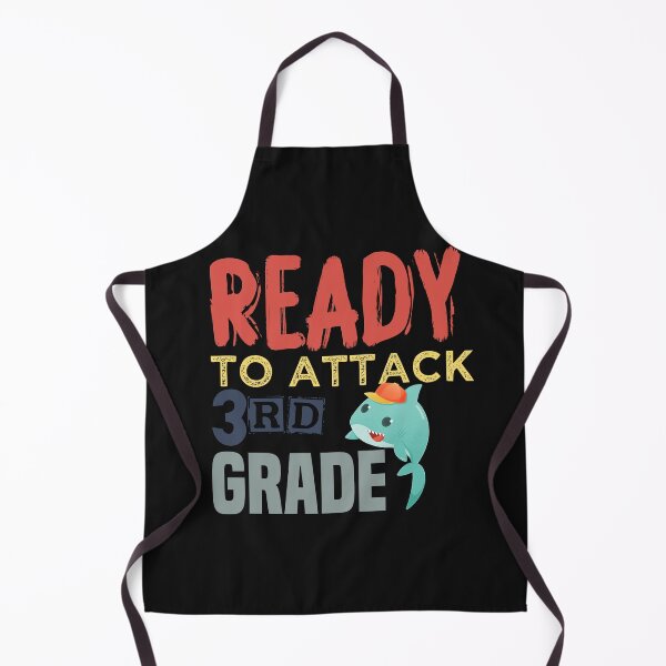 Item preview, Ready To Attack 3rd Grade Back To School Shark Shirts for Kids  designed and sold by Yobeli.