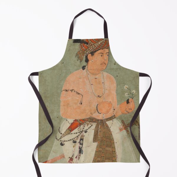 Item preview, A Mughal Prince, Perhaps Danyal, Holding a Sprig of Flowers designed and sold by HinduArtGallery.