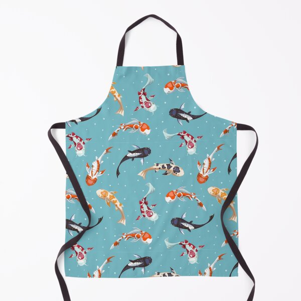 Item preview, Fish Seamless Pattern Gold Koi Pattern Wallpaper Design Japanese Fish Illustration designed and sold by Peekonet.