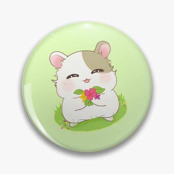 Item preview, Cute hamster with flowers designed and sold by Shalu  Elysian.