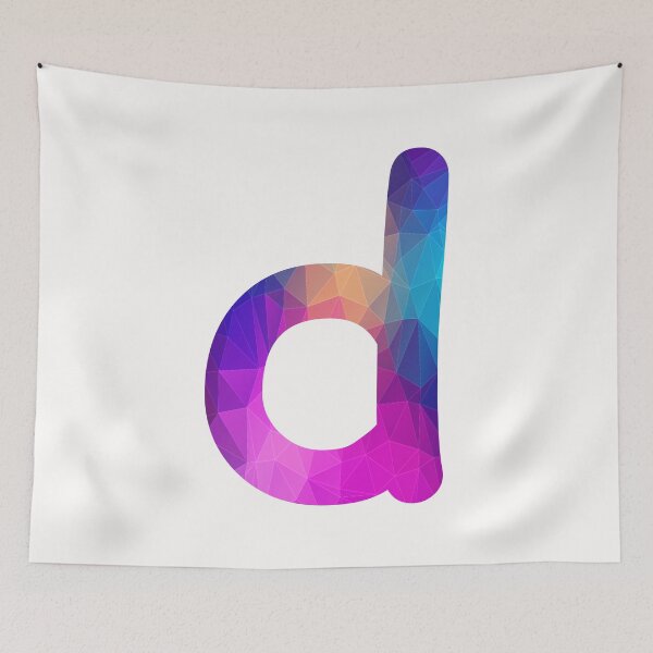 Item preview, Letter d Lower Case Alphabet d Colorful Art designed and sold by Shariss.