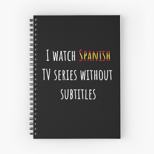 Item preview, I watch Spanish TV series without subtitles designed and sold by AnnaRuz.