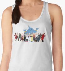 NO BACKGROUND Even More Minimalist Robin Williams Character Tribute Women's Tank Top