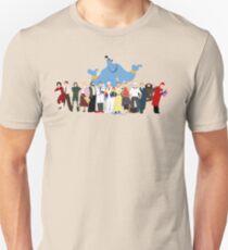 NO BACKGROUND Even More Minimalist Robin Williams Character Tribute Unisex T-Shirt