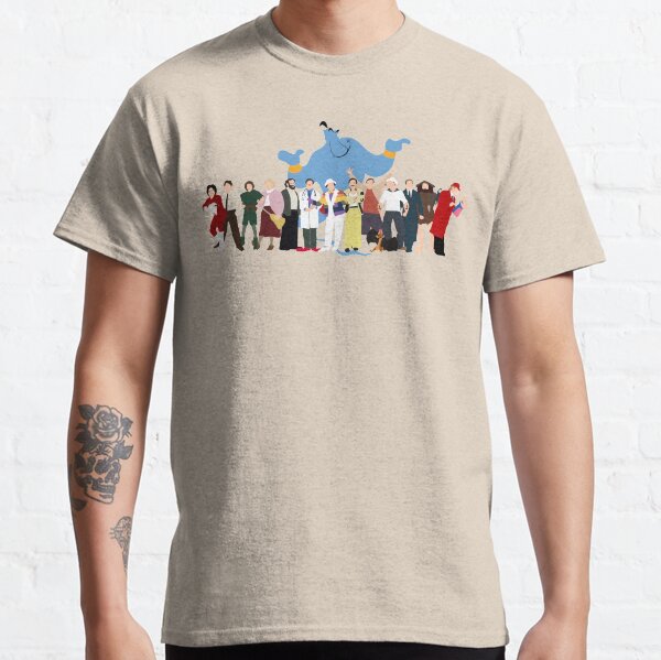 NO BACKGROUND Even More Minimalist Robin Williams Character Tribute Classic T-Shirt