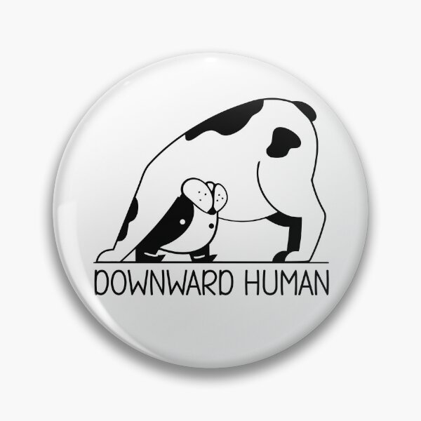 Item preview, Downward Human Funny Yoga Pun for a Yoga Lover designed and sold by Uncommon Tee.