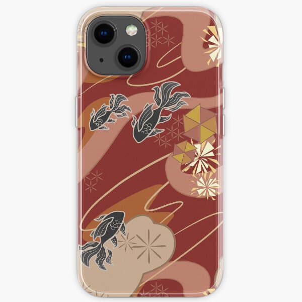 Yoimiya Pattern iPhone Soft Case