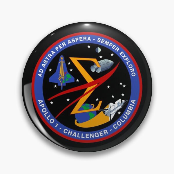 Artikelvorschau, Apollo 1 Challenger Columbia-Gedenkemblem entworfen und verkauft von trendistudio.