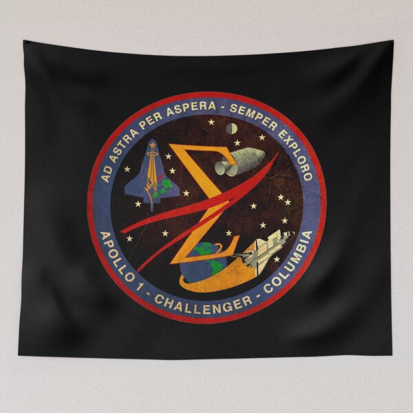 Item preview, Apollo 1 Challenger Columbia memorial emblem - vintage look designed and sold by trendistudio.