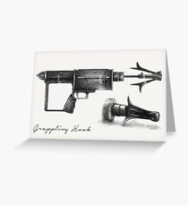 Grappling Hook Schematics Greeting Card