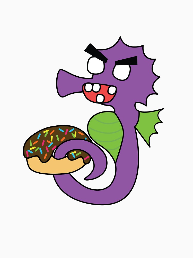 "zombie seahorse dangles a donut" Tshirt for Sale by shortstack