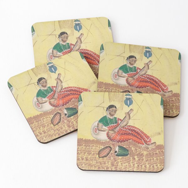 Item preview, Woman Playing Music designed and sold by HinduArtGallery.