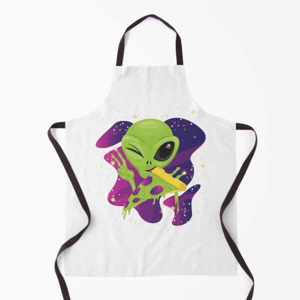Item preview, Alien Eating Pizza In Space designed and sold by BeUTwo.