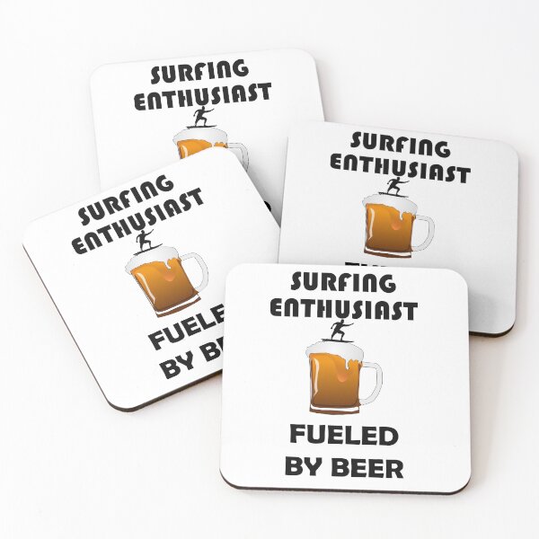 Item preview, SURFING ENTHUSIAST FUELED BY BEER designed and sold by DomGDesign.