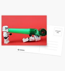 Lego Storm trooper birthday surprise Postcards