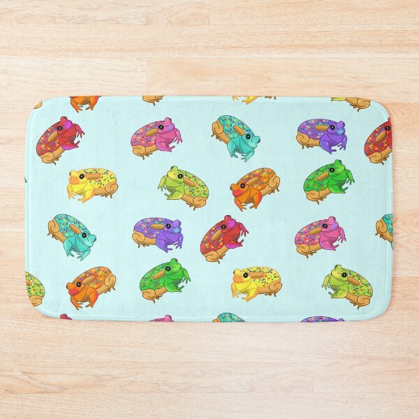 Item preview, Donut Frog Doodle Pattern designed and sold by FandomizedRose.