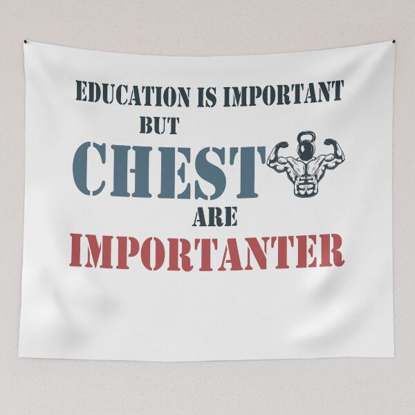 Item preview, Education Is Important But Chest Are Importanter designed and sold by YSNbr.