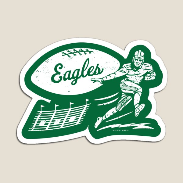 NFL Vintage PHILADELPHIA EAGLES RUBBER Football FRIDGE MAGNET