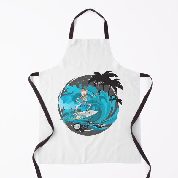 Item preview, Skeleton Surf Surfing shirt designed and sold by MaypanaShop.