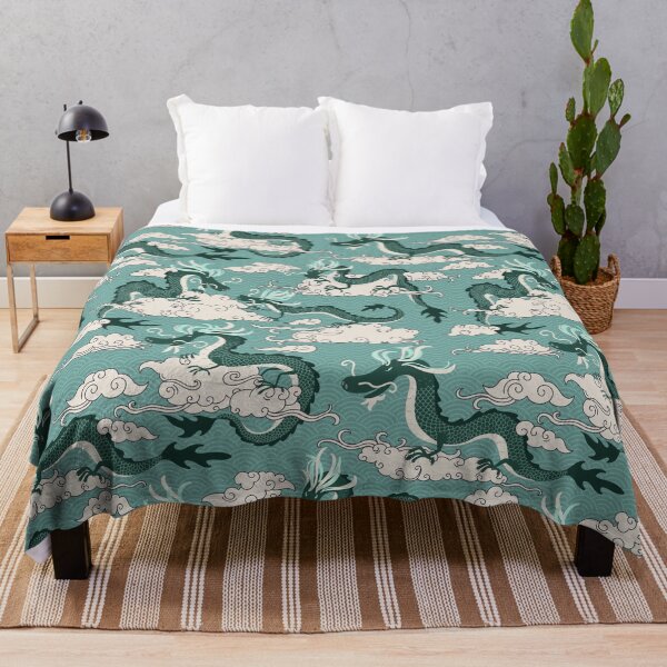 Item preview, Chinese dragons in the sky - green designed and sold by space-kitten.