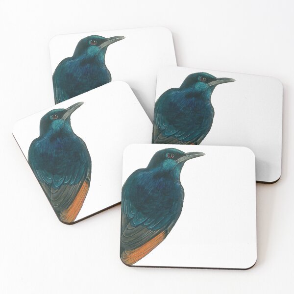 Item preview, Watercolor Redwing Starling bird designed and sold by CarolineJordaan.