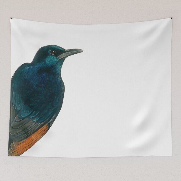 Item preview, Watercolor Redwing Starling bird designed and sold by CarolineJordaan.