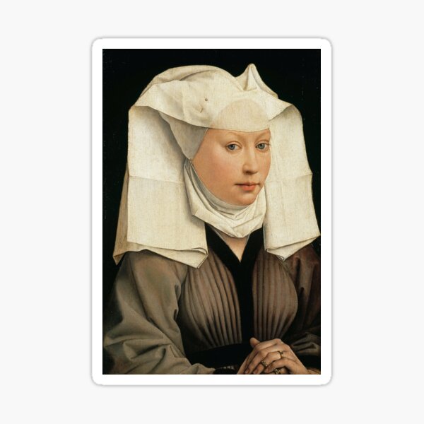 Aperçu de l'œuvre Portrait de femme au bonnet ailé (Rogier van der Weyden) créée et vendue par PZAndrews.