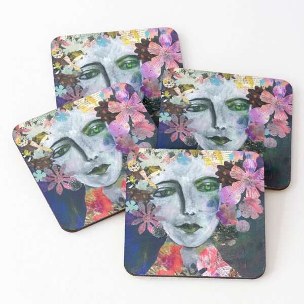 Item preview, Weird women portrait,  collage shaman women face  designed and sold by Zunkame.