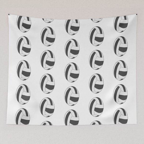 Item preview, Volleyball Drawing Black and White designed and sold by RioCariocaClub.