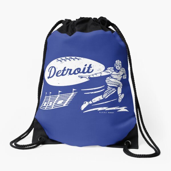 Detroit Lions NFL Team Stripe Wordmark Drawstring Backpack