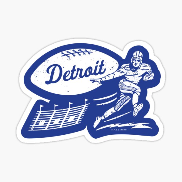 Vintage Megaphone - Detroit Lions (White Lions Wordmark) - Detroit Lions -  Sticker