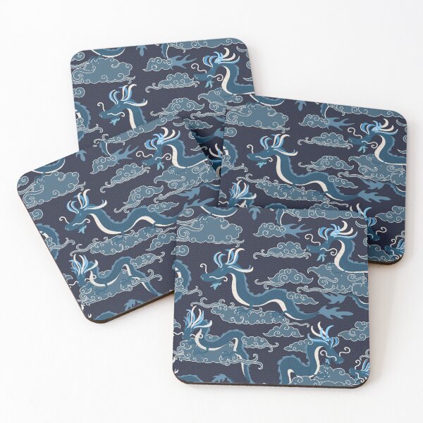Item preview, Chinese dragons in the sky - navy designed and sold by space-kitten.