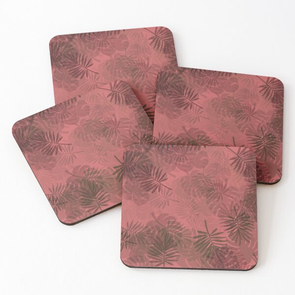Item preview, Tropical Leaves (Red) designed and sold by LexIllustration.