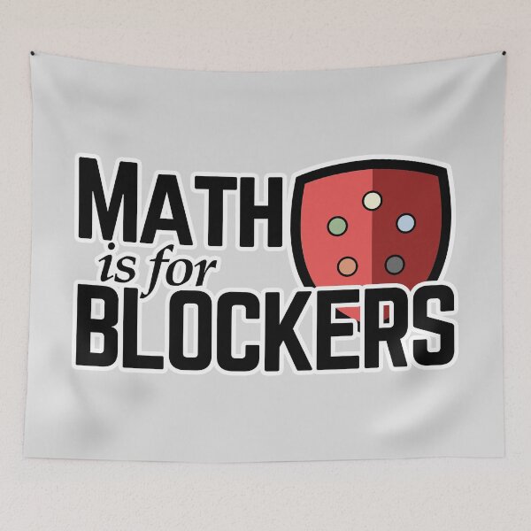 Item preview, Math is for blockers | Magic the gathering designed and sold by thanksgeek.