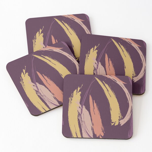 Item preview, Diseño de marcador de fondo, violeta y amarillo. designed and sold by Marbluw.