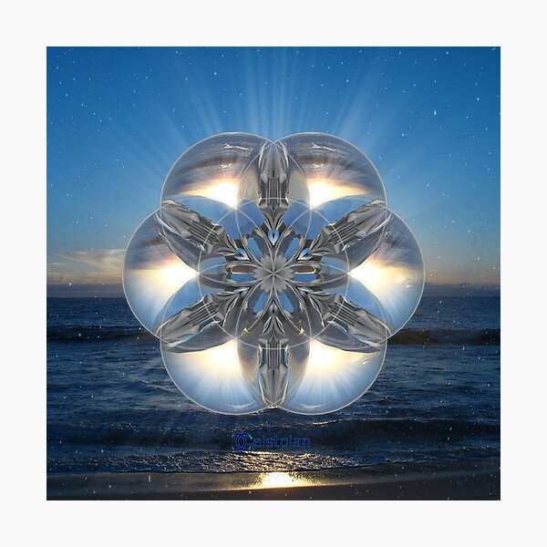 Mandala "crystal clear purity" Photographic Print