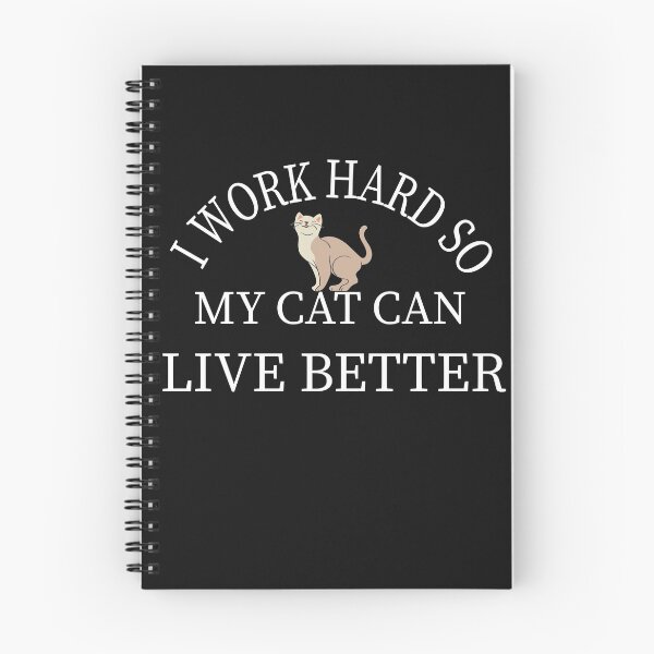 Item preview,  I work hard so my cat can live better: Gift idea for cats lovers & siblings designed and sold by dorento07.