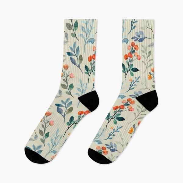 Aperçu de l'œuvre Festive Floral Watercolor créée et vendue par meggydesigns.
