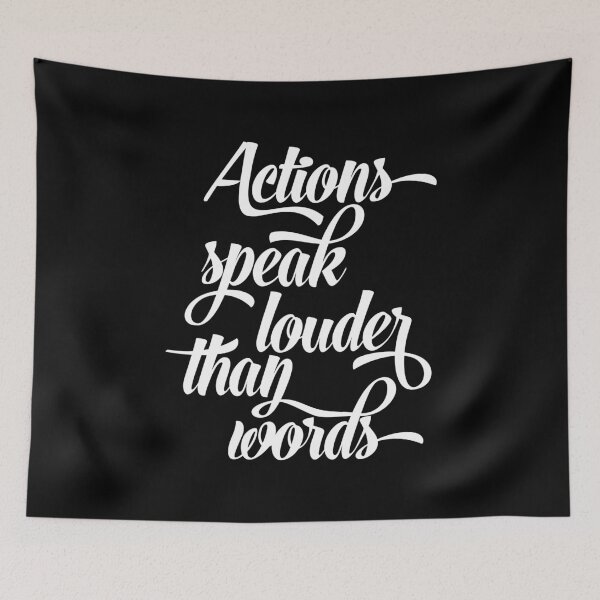Item preview, Actions speak loader than works designed and sold by Craftaholic.