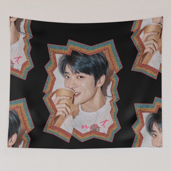Item preview, Jeong Yuno NCT Jaehyun Korean Kpop Retro Color Oil Paint Design designed and sold by Piosenka Art.