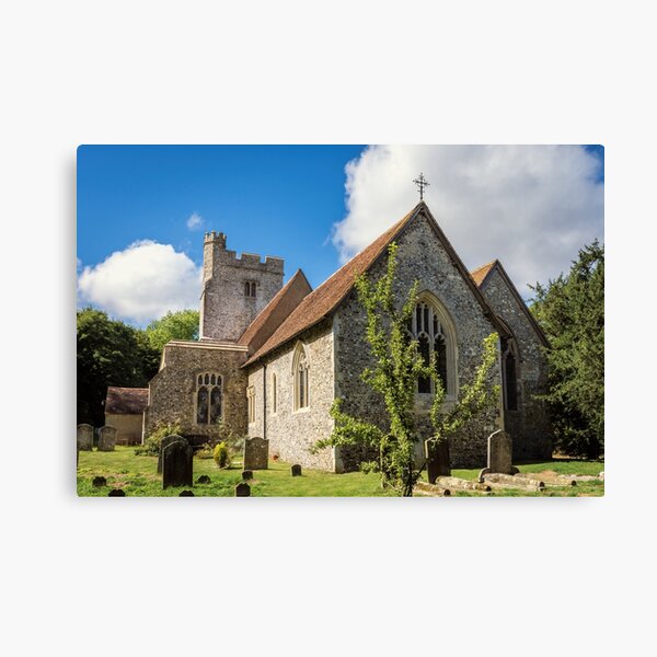 The parish church of Saint Cosmas and Saint Damian Canvas Print