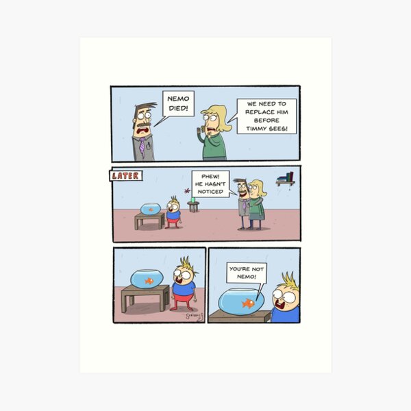 Replacing Nemo Webcomic Art Print