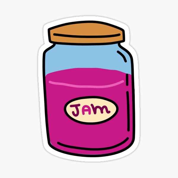 jar of jam Sticker