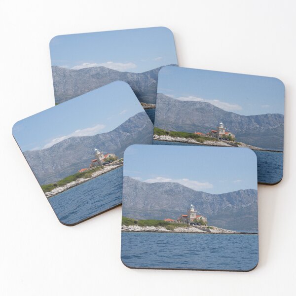 Item preview, Sea and mountain landscape, Sućuraj lighthouse   designed and sold by ART-SUNRISE.