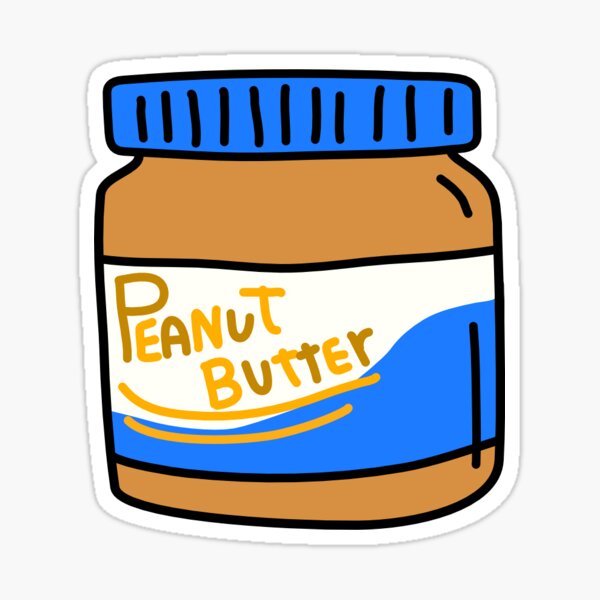 peanut butter Sticker