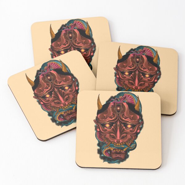 Item preview, Japanese Hannya Mask and Snake designed and sold by Xandz.